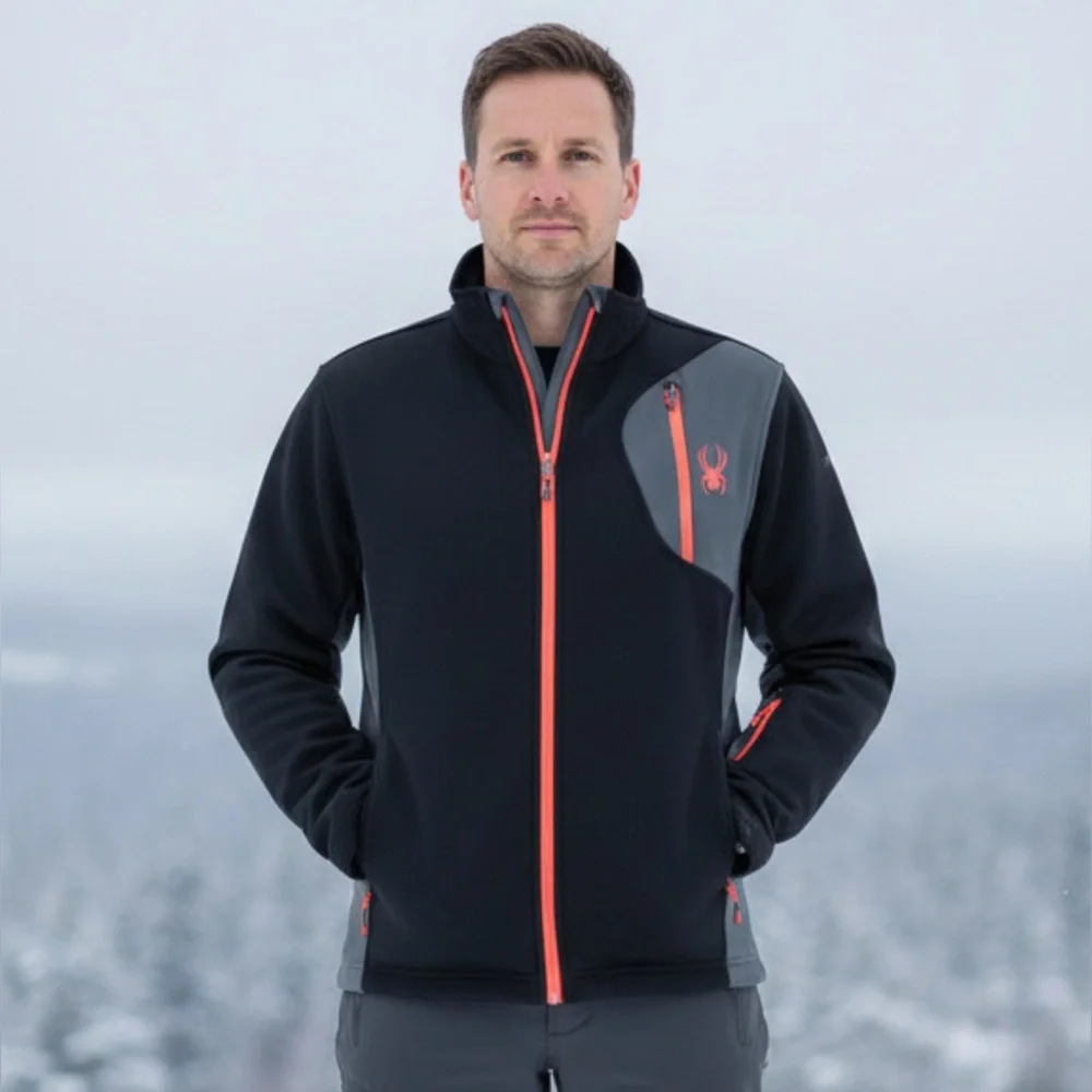 Spyder Men’s Raider Full Zip Jacket size M Medium